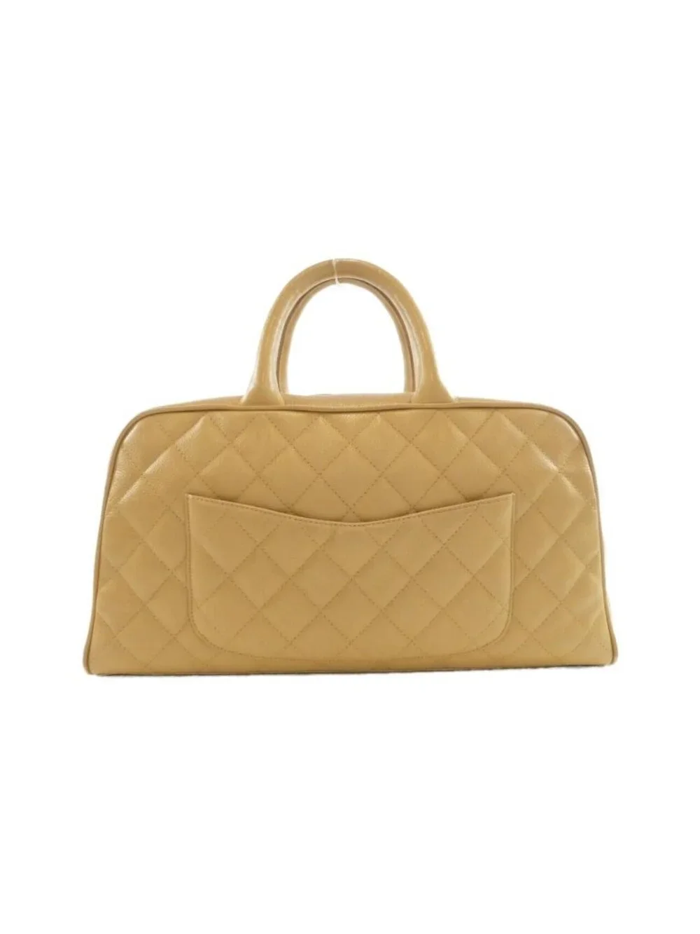Chanel Boston Bag Travel Bags Beige